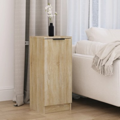 Aparador de madera contrachapada roble Sonoma 30x30x70 cm