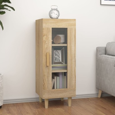 Aparador madera contrachapada color roble Sonoma 34,5x34x90 cm