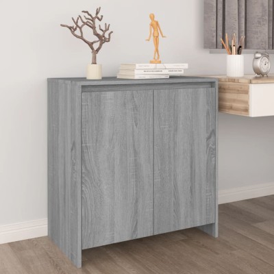 Aparador de madera contrachapada gris Sonoma 70x41x75 cm
