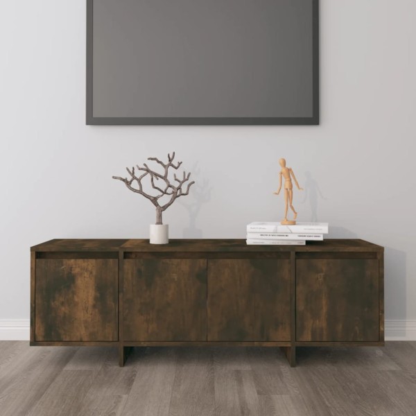 Mueble de TV madera contrachapada roble ahumado 120x30x40,5 cm