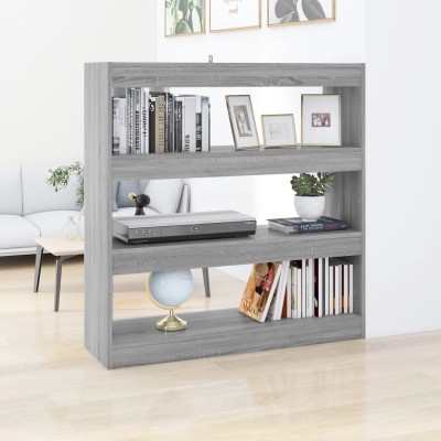 Estantería/divisor espacios gris Sonoma 100x30x103 cm