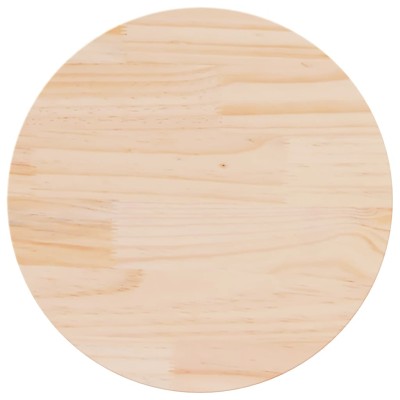 Superficie de mesa madera maciza de pino Ø50x2,5 cm