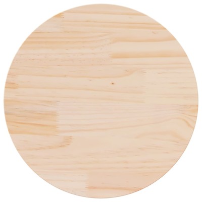 Superficie de mesa madera maciza de pino Ø60x2,5 cm