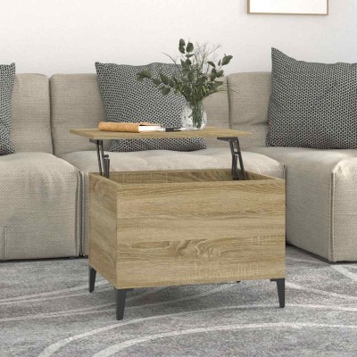 Mesa de centro madera contrachapada roble Sonoma 60x44,5x45 cm