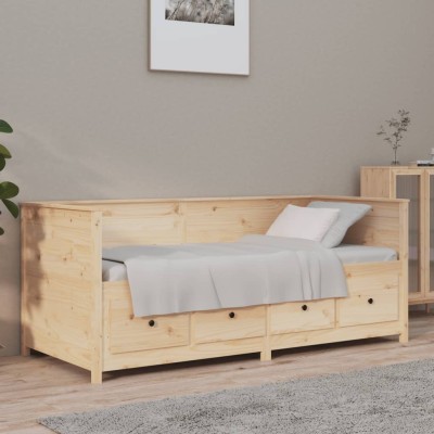 Diván sin colchón 75x190 cm madera maciza de pino