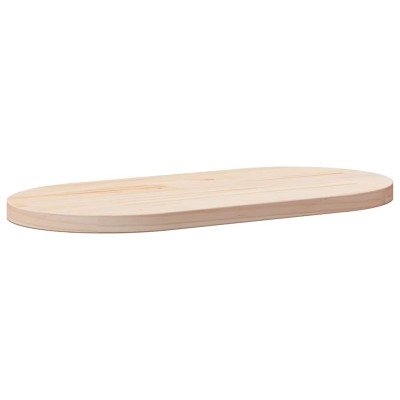 Tablero de mesa ovalado madera maciza de pino 60x30x2,5 cm