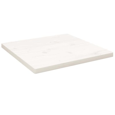Tablero de mesa cuadrado madera maciza pino blanco 40x40x2,5 cm