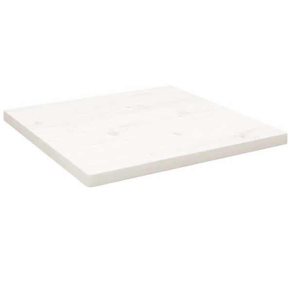 Tablero de mesa cuadrado madera maciza pino blanco 60x60x2,5 cm