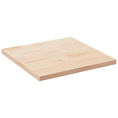 Tablero de mesa cuadrado madera maciza de pino 80x80x2,5 cm