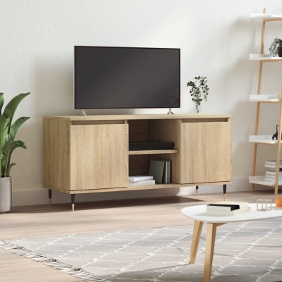 Mueble de TV madera de ingeniería roble Sonoma 104x35x50 cm