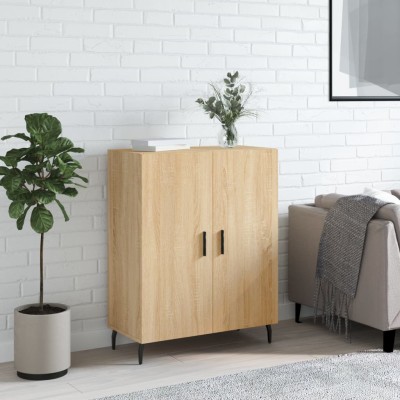 Aparador de madera de ingeniería roble Sonoma 69,5x34x90 cm