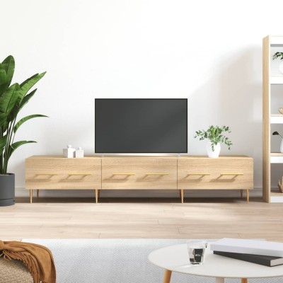 Mueble de TV madera de ingeniería roble Sonoma 150x36x30 cm