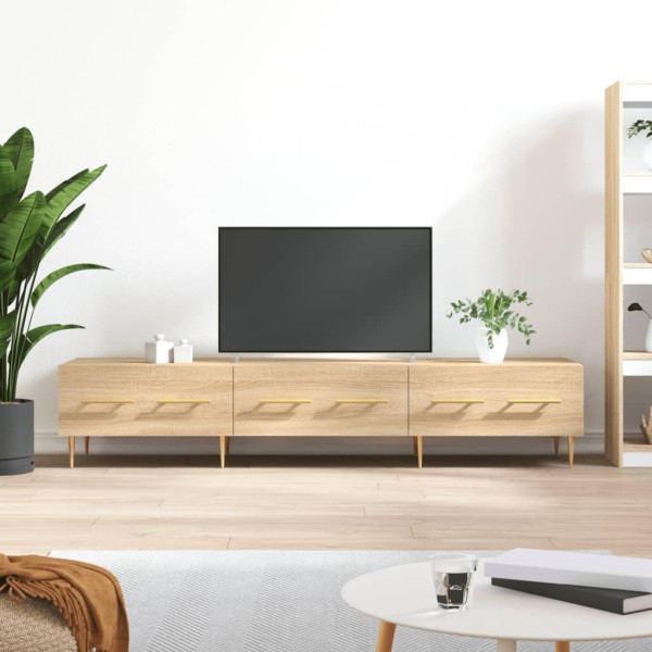 Mueble de TV madera de ingeniería roble Sonoma 150x36x30 cm