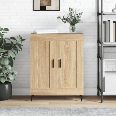 Aparador de madera de ingeniería roble Sonoma 69,5x34x90 cm