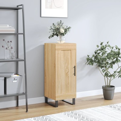 Aparador madera contrachapada color roble Sonoma 34,5x34x90 cm