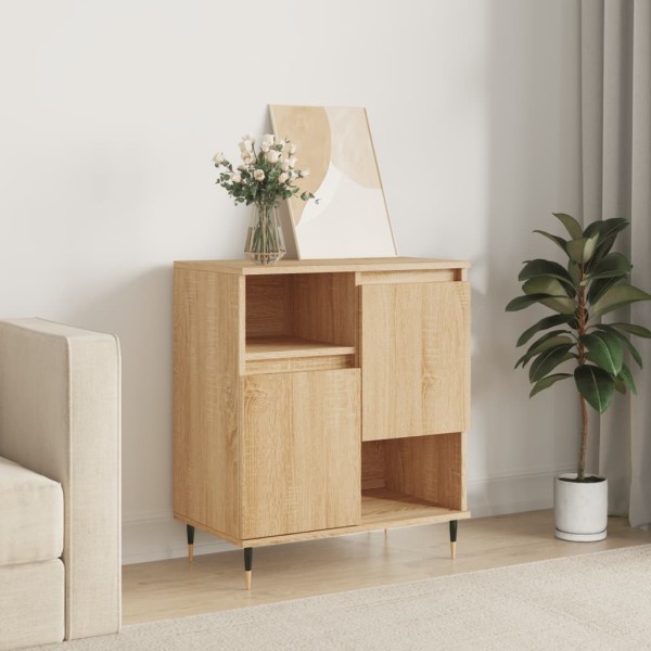 Aparador de madera contrachapada roble Sonoma 60x35x70 cm
