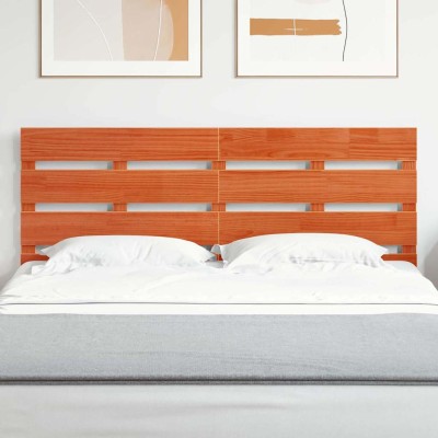 Cabecero de Madera con cabecera Marrón cera 160.5 x 3 x 80 cm