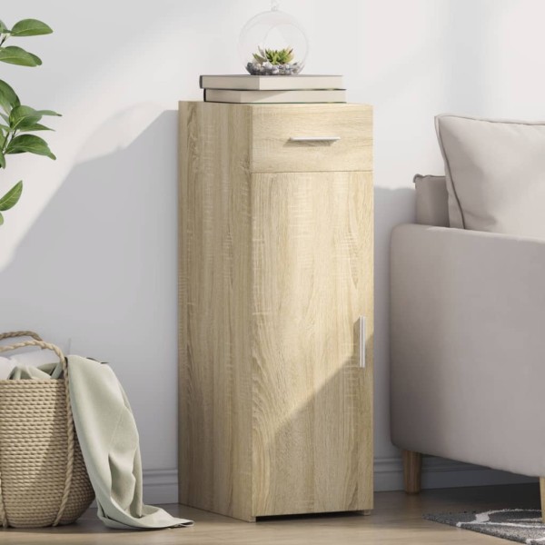 Aparador madera de ingeniería roble Sonoma 30x42,5x93 cm
