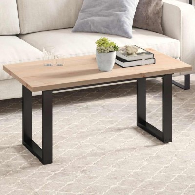 Tablero de mesa rectangular madera maciza pino 100x50x2,5 cm