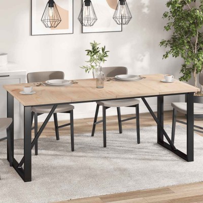 Tablero de mesa rectangular 4 uds madera de pino 90x45x2,5 cm