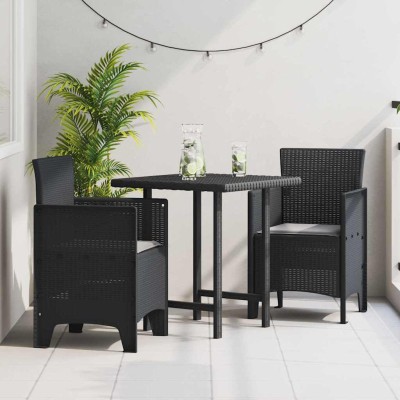 Silla de Jardín 2 pcs Antracita 53 x 49 x 85 cm PP