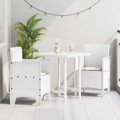 Silla de Jardín 2 pcs Blanco 53 x 49 x 85 cm PP