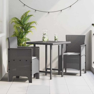 Silla de Jardín 2 pcs Gris claro 53 x 49 x 85 cm PP