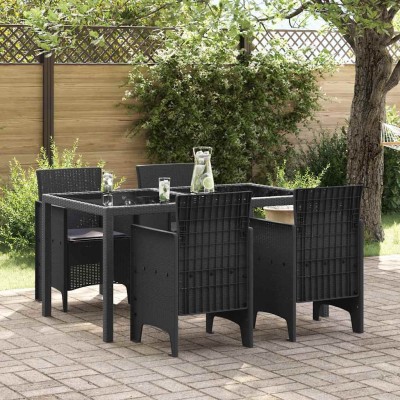 Silla de Jardín 4 pcs Antracita 53 x 49 x 85 cm PP