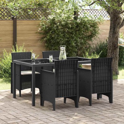 Silla de Jardín 4 pcs Antracita 53 x 49 x 85 cm PP