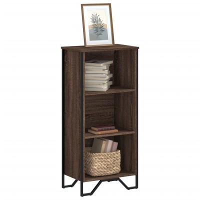 Estantería madera de ingeniería marrón roble 50x31x106 cm