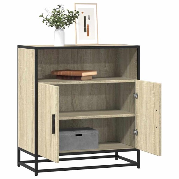 Aparador madera ingeniería roble Sonoma 68x35x76 cm