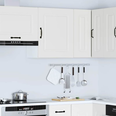 Armario de pared para cocina Kalmar madera de ingeniería blanca
