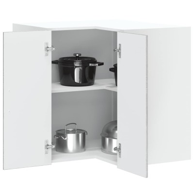 Armario de cocina de esquina de pared Kalmar gris sonoma