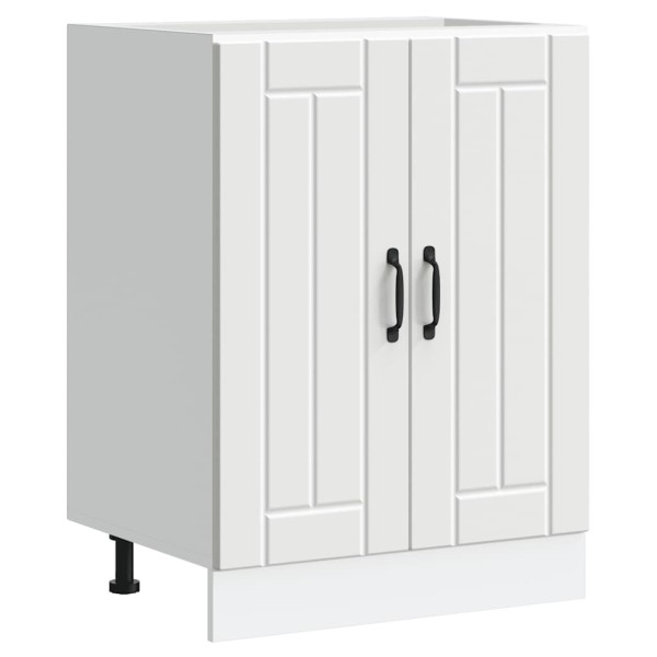 Mueble bajo fregadero Lucca madera contrachapada blanca