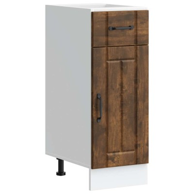 Mueble bajo de cocina Lucca roble ahumado