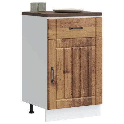Mueble bajo de cocina Lucca madera vieja
