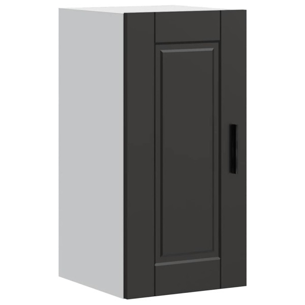 Mueble de pared de cocina Porto madera contrachapada negra