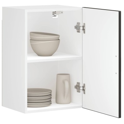 Mueble de pared de cocina Porto madera contrachapada negra