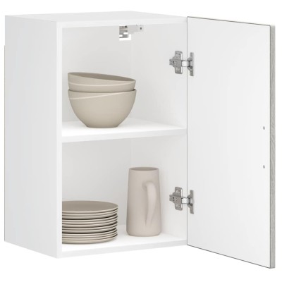 Armario de pared de cocina Porto gris sonoma madera ingeniería