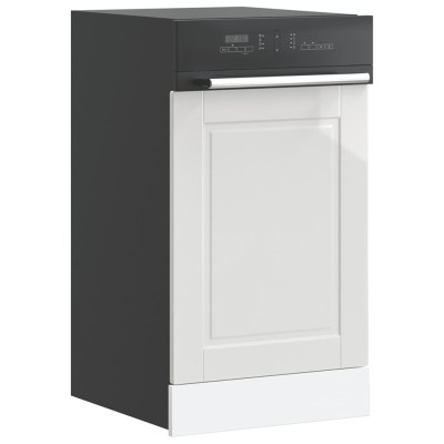 Panel lavavajillas Porto madera contrachapada blanco brillante