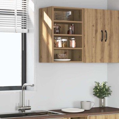 Armario colgante "Riga" roble artesanal 40x29,5x60 cm madera de ingeniería