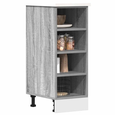 Armario bajo "Riga" Gris Sonoma 30x44,5x81,5 cm Madera de ingeniería