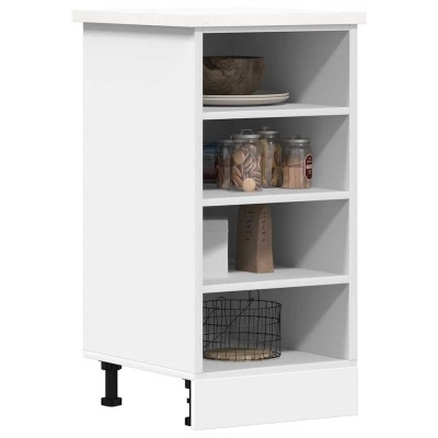 Armario bajo "Riga" blanco 40x44,5x81,5 cm Madera de ingeniería