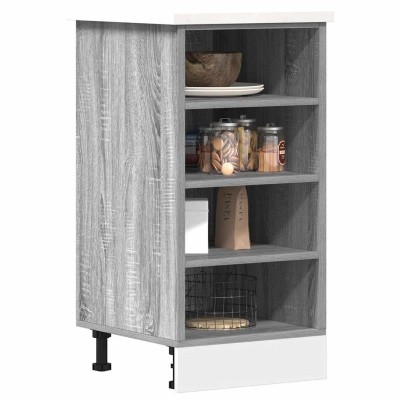 Armario bajo "Riga" Gris Sonoma 40x44,5x81,5 cm Madera de ingeniería