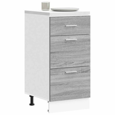 Armario bajo "Lyon" Gris Sonoma 40x46x81,5 cm Madera de ingeniería