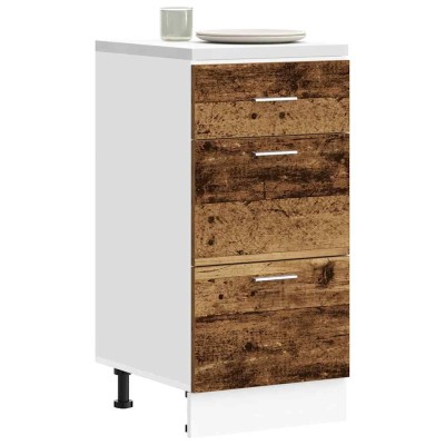 Armario bajo "Lyon" Madera vieja 40x46x81,5 cm Madera de ingeniería