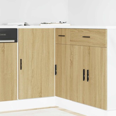Mueble bajo para fregadero "Lyon" de madera de ingeniería de roble Sonoma