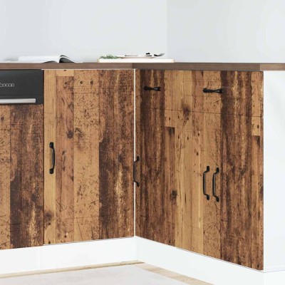 Mueble bajo de cocina Kalmar de madera antigua de ingeniería
