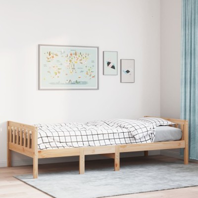 Cama para niños sin colchón madera maciza de pino 80x200 cm