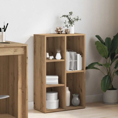Estantería madera de ingeniería roble artisan 50x25x80 cm